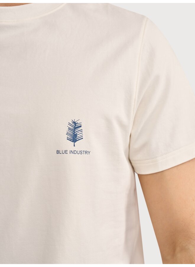 KBIS26-M70 Blue Industry T-shirt OFF WHITE