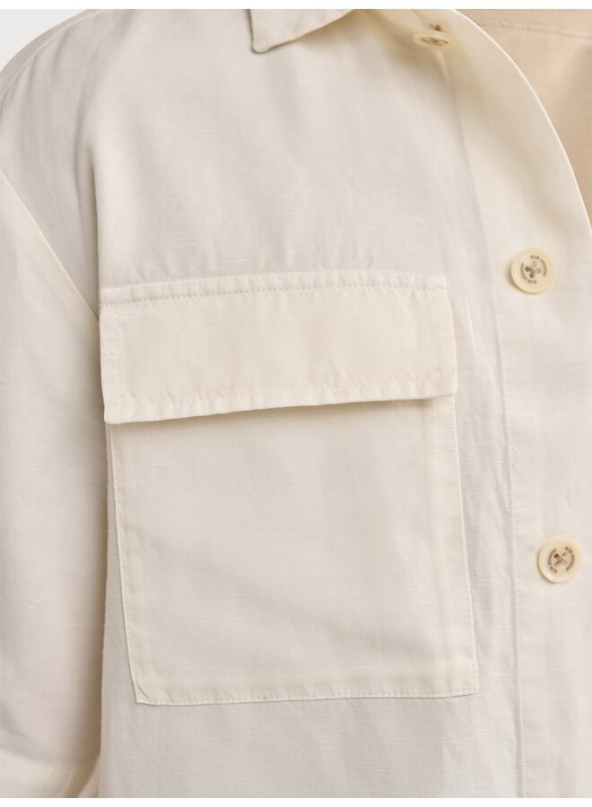 6150.61 Blue Industry overshirt OFF WHITE