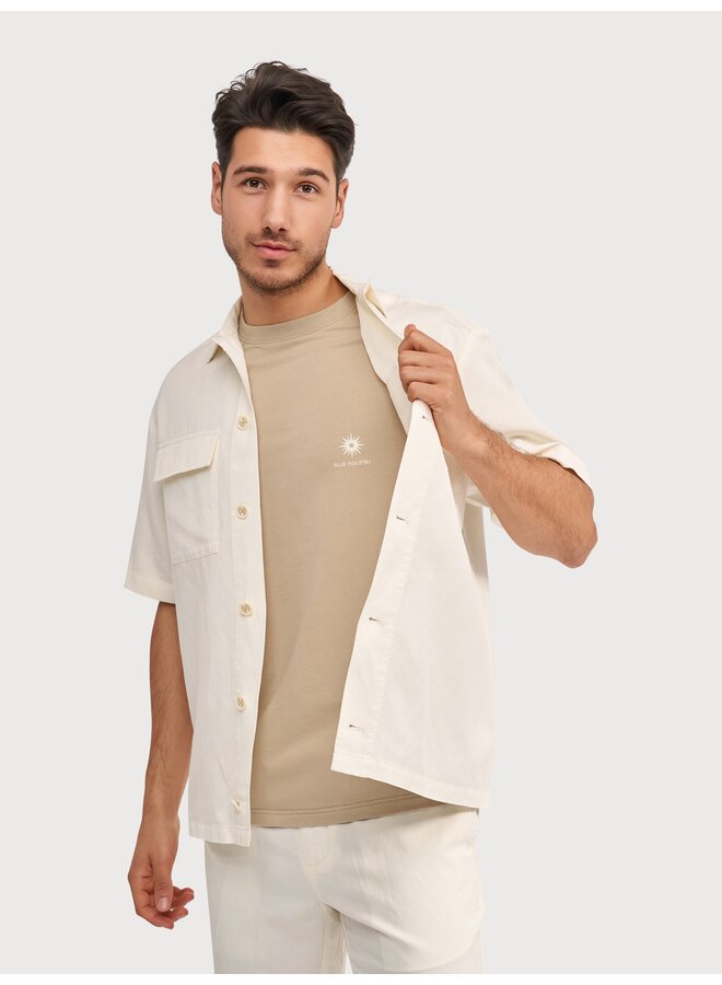 6150.61 Blue Industry overshirt OFF WHITE