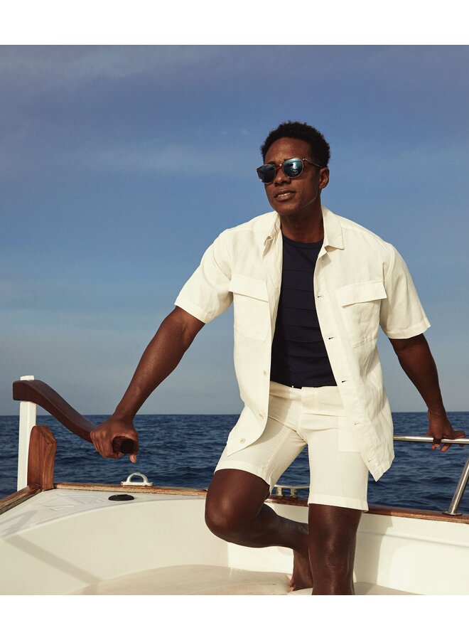 6150.61 Blue Industry overshirt OFF WHITE