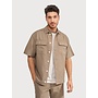 6150.61 Blue Industry overshirt BROWN