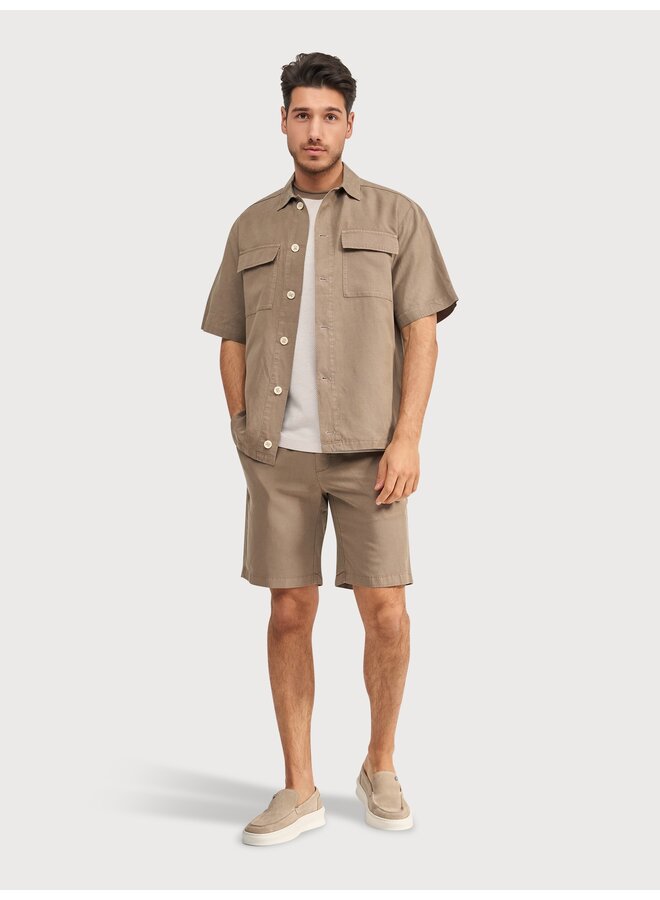 6150.61 Blue Industry overshirt BROWN