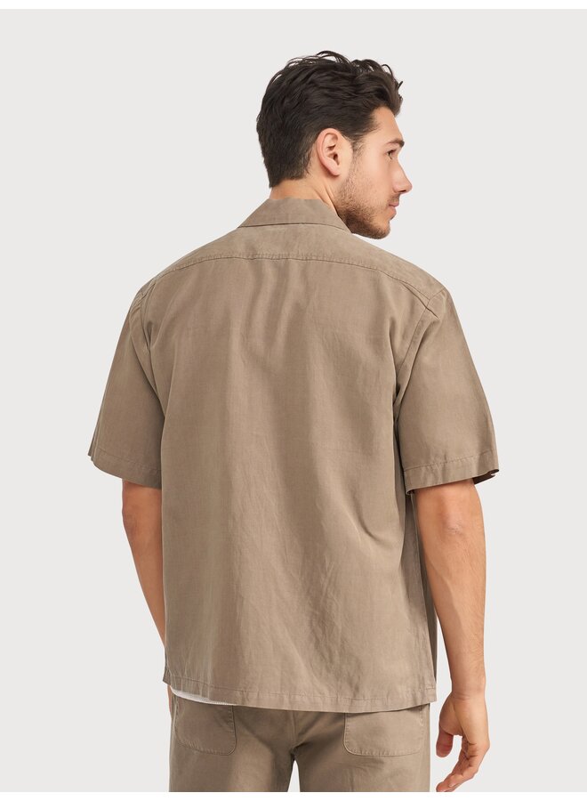 6150.61 Blue Industry overshirt BROWN