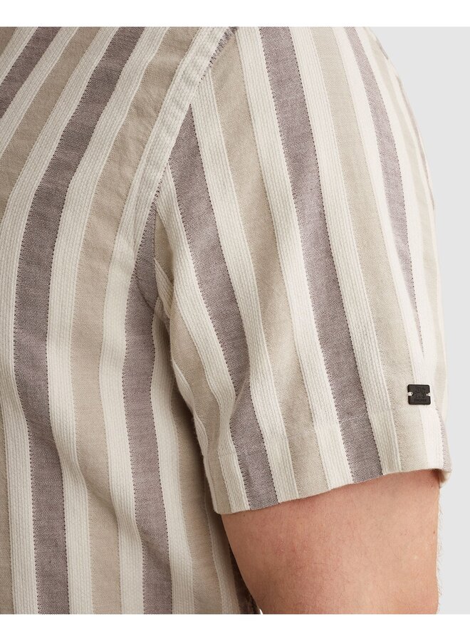 VSIS2605284 4090 Vanguard Short Sleeve Shirt Yarn dye dobby stripe Catawba Grape