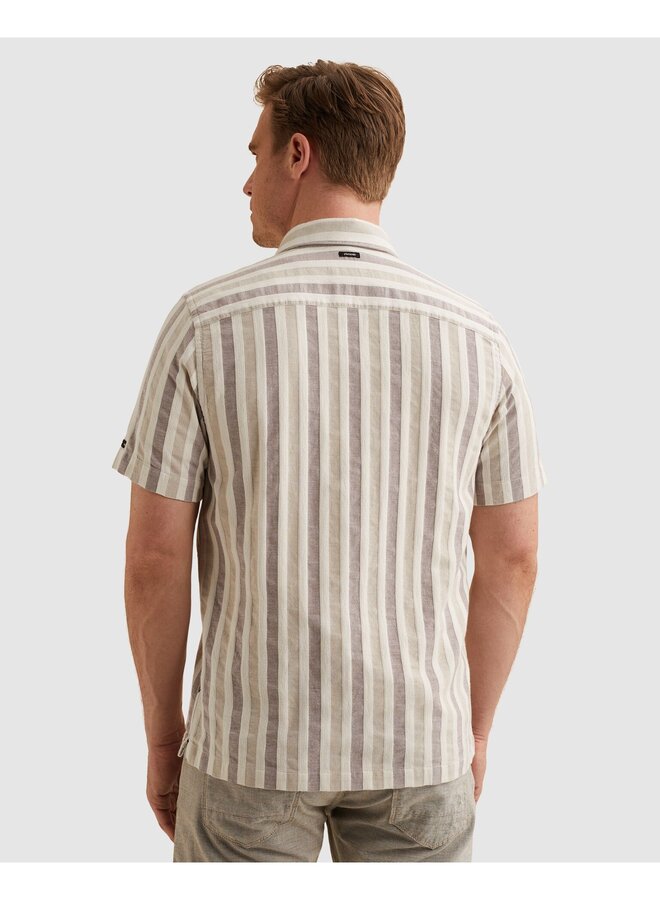 VSIS2605284 4090 Vanguard Short Sleeve Shirt Yarn dye dobby stripe Catawba Grape