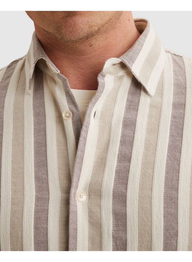 VSIS2605284 4090 Vanguard Short Sleeve Shirt Yarn dye dobby stripe Catawba Grape
