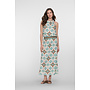 67404-20 602 Geisha dress aqua/camel