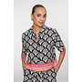 63467-20 999 Geisha blouse black/pink