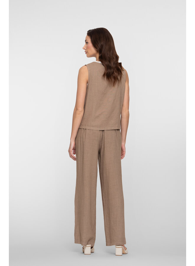 61374 735 Geisha Pants linen Camel