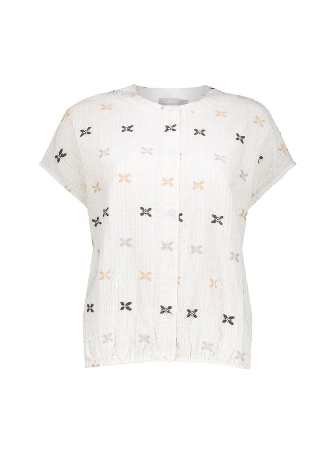 63444 720 Geisha Blouse sand off white Sand / off white
