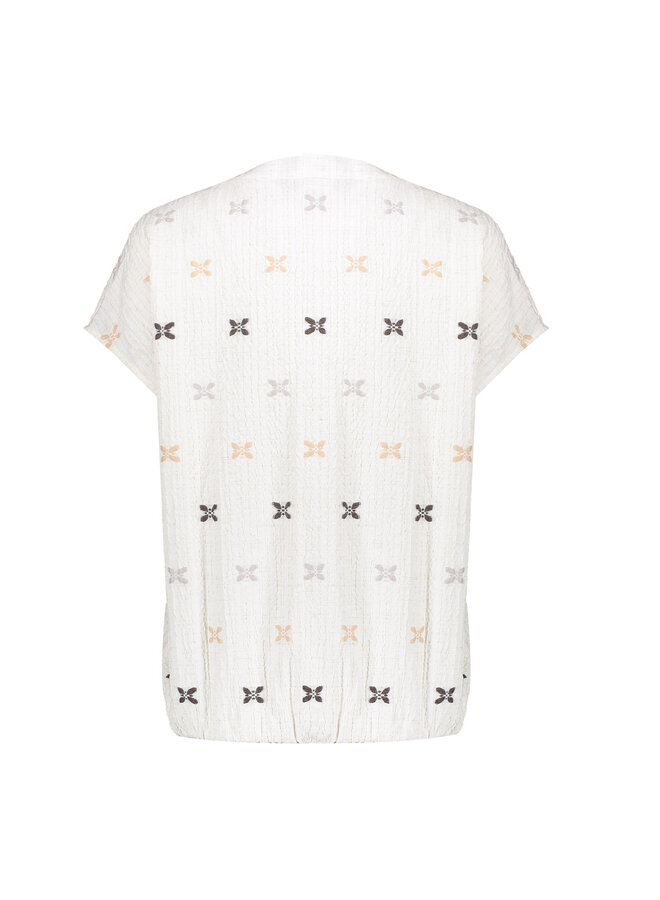 63444 720 Geisha Blouse sand off white Sand / off white