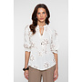 63300 718 Geisha Top embroidered Ecru