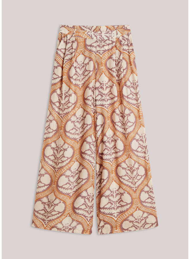 4s2901-12121 120 Summum Trousers Art deco print  Multicolour
