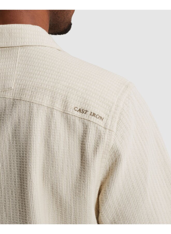 CSIS2605280 7041 Cast Iron Short Sleeve Shirt Yarn dye structure Rock