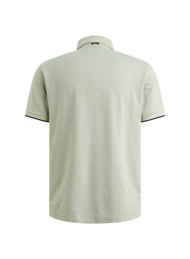 VPSS2604850 9089 Vanguard Short sleeve polo pique blend gentlemans deal Aqua Gray