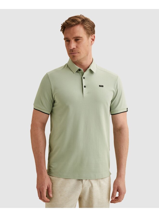 VPSS2604850 9089 Vanguard Short sleeve polo pique blend gentlemans deal Aqua Gray