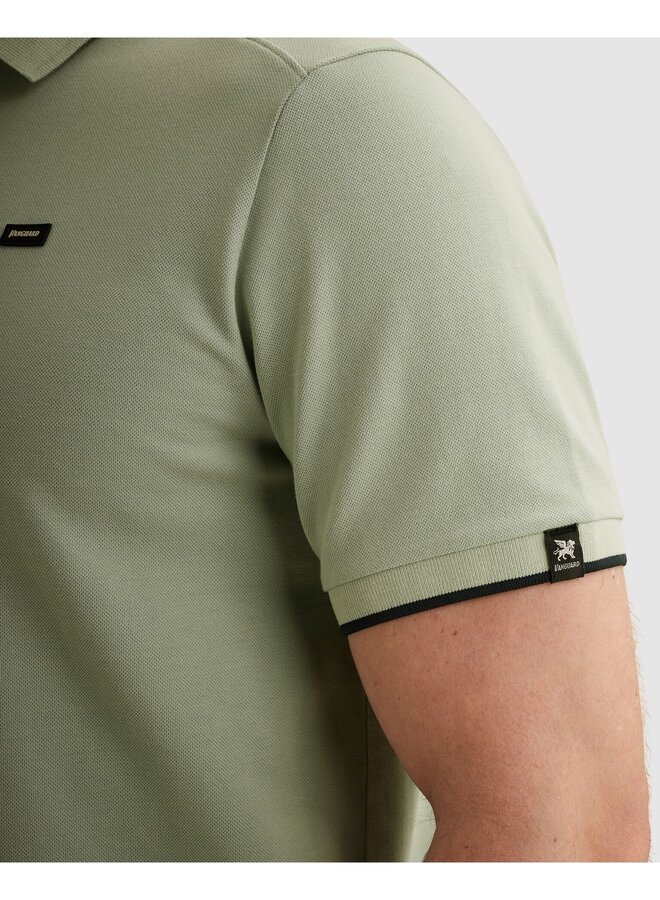 VPSS2604850 9089 Vanguard Short sleeve polo pique blend gentlemans deal Aqua Gray