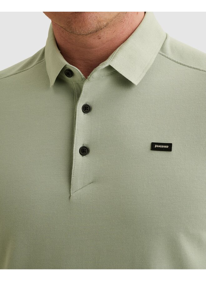 VPSS2604850 9089 Vanguard Short sleeve polo pique blend gentlemans deal Aqua Gray