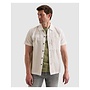 PSIS2605236 7003 PME Legend Short Sleeve Shirt Cotton/linen garment dye Bright White