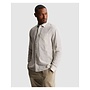 CSI2604250 7014 Cast Iron Long sleeve shirt Cotton linen yarn dye twill Silver Birch