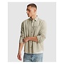 CSI2604250 6390 Cast Iron Long sleeve shirt Cotton linen yarn dye twill Tea