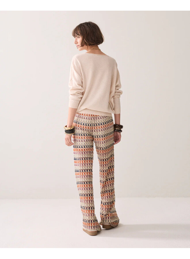 4s2979-30779 120 Summum Trouser Multicolour crochet  Multicolour