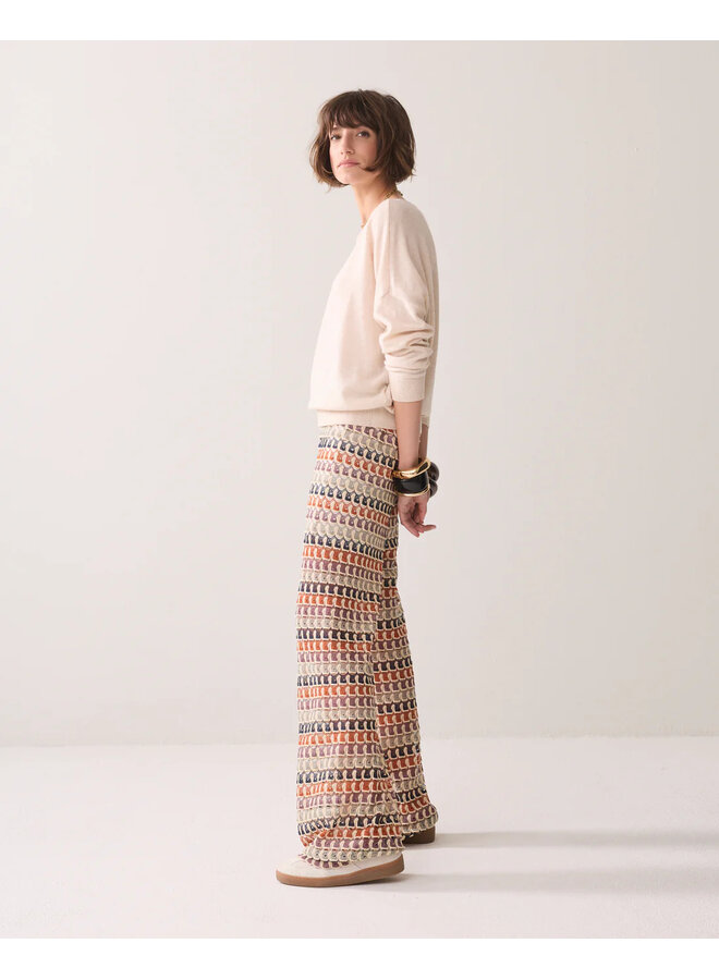 4s2979-30779 120 Summum Trouser Multicolour crochet  Multicolour