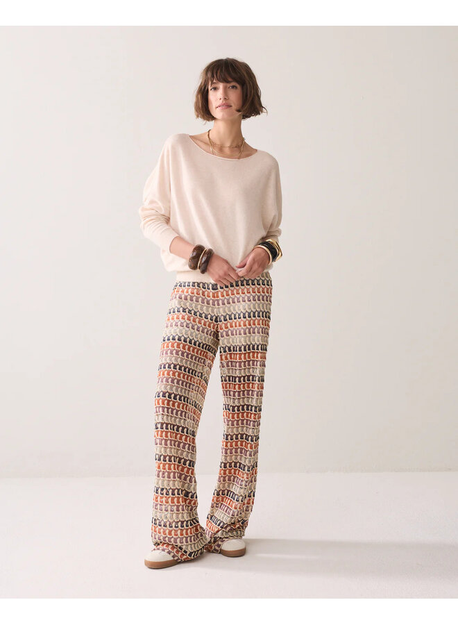 4s2979-30779 120 Summum Trouser Multicolour crochet  Multicolour