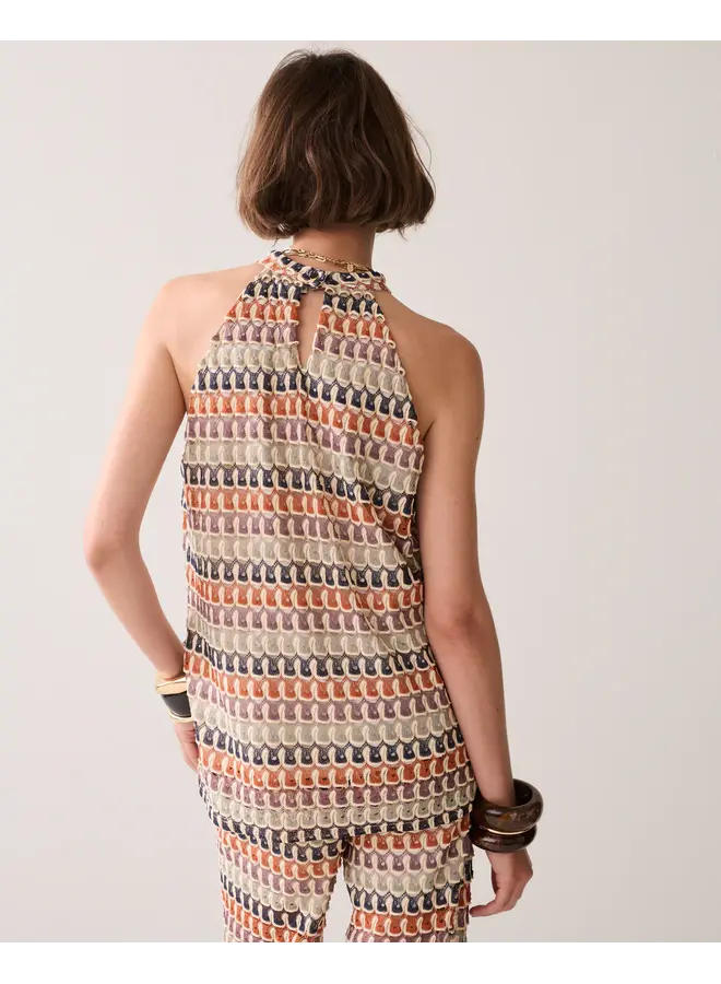 3s5306-30779 120 Summum Top Multicolour crochet  Multicolour