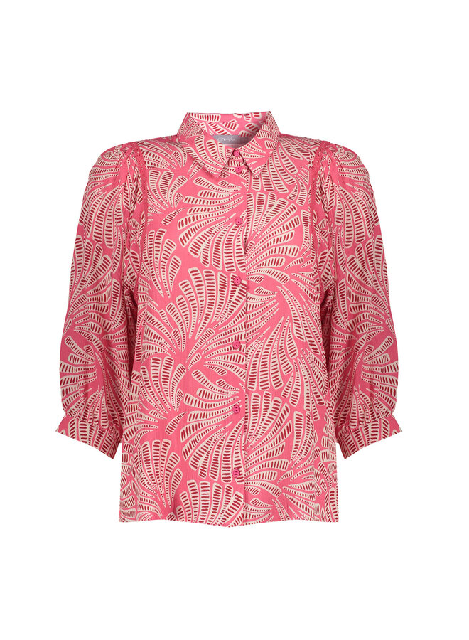 63447-20 420 Geisha blouse  pink/merlot