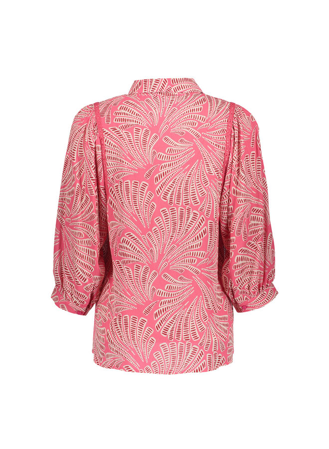 63447-20 420 Geisha blouse  pink/merlot