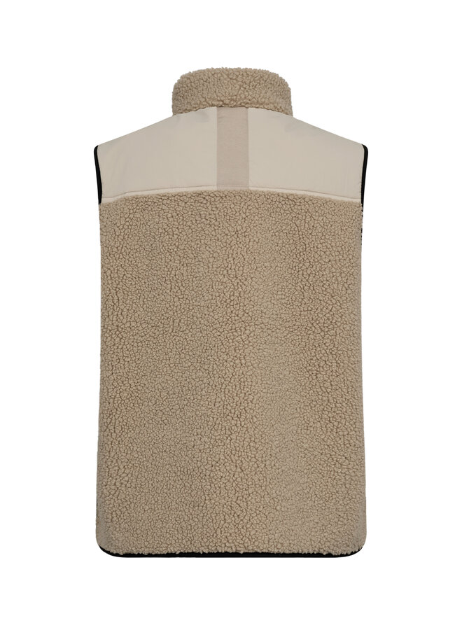 179570 174 MosMosh MMRowe Eli Teddy Vest Feather Gray