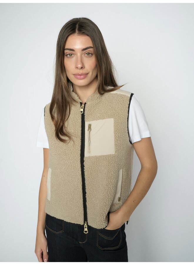 179570 174 Mos Mosh MMRowe Eli Teddy Vest Feather Gray