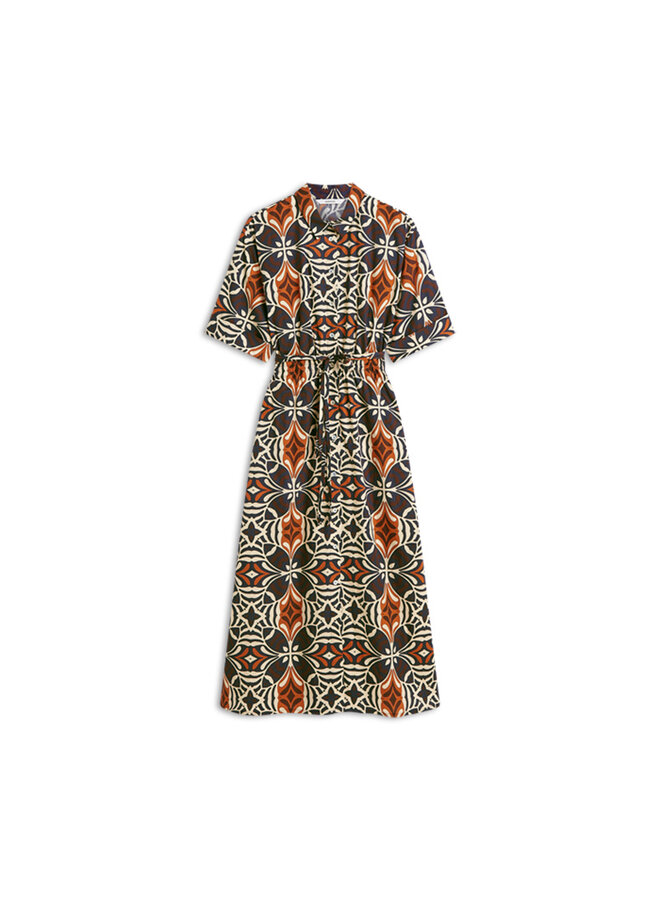 5s1664-12460 120 Summum Dress Ornament print  - Multicolour