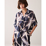 2s3499-12458 413 Summum Blouse Tie dye cotton  - Blue Noir