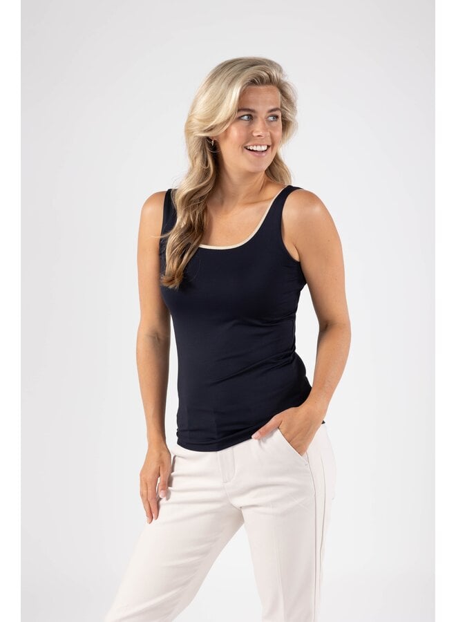 NKS06001 263 Nukus Juba Singlet Navy/Gold