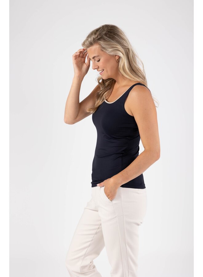 NKS06001 263 Nukus Juba Singlet Navy/Gold