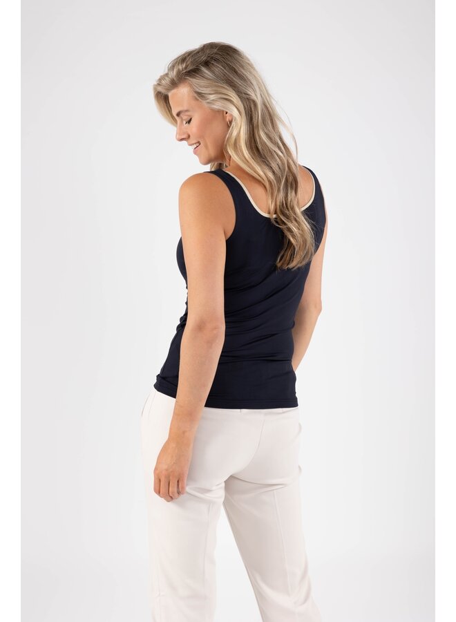 NKS06001 263 Nukus Juba Singlet Navy/Gold
