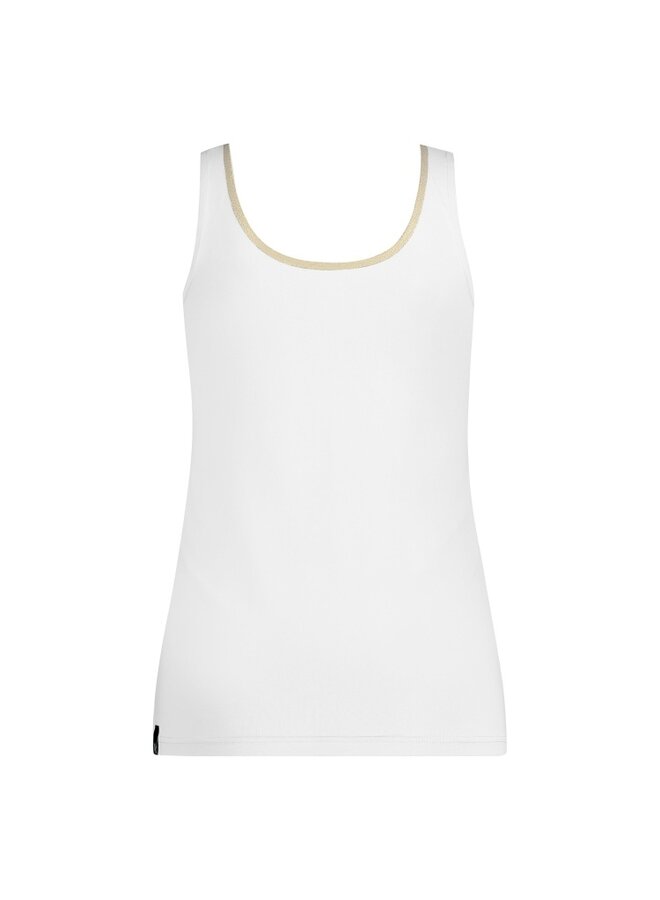 NKS06001 262 Nukus Juba Singlet White/Gold