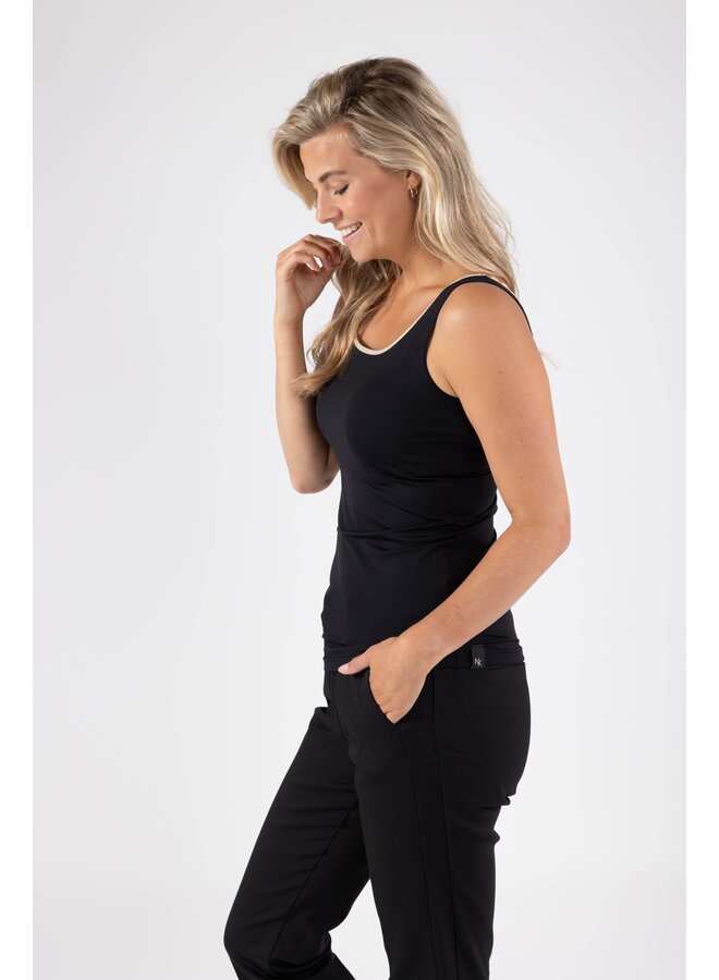 NKS06001 169 Nukus Juba Singlet Black/Gold