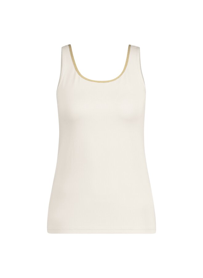 NKS06001 126 Nukus Juba Singlet Offwhite/Gold