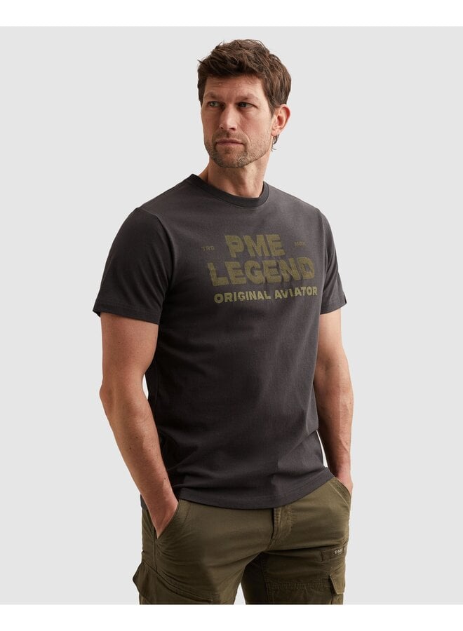 PTSS2606552 9140 PME Legend Short sleeve r-neck open end jersey Obsidian
