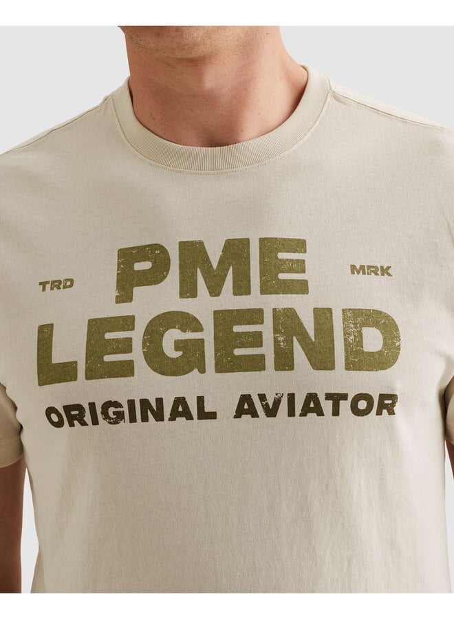 PTSS2606552 7013 PME Legend Short sleeve r-neck open end jersey Bone White