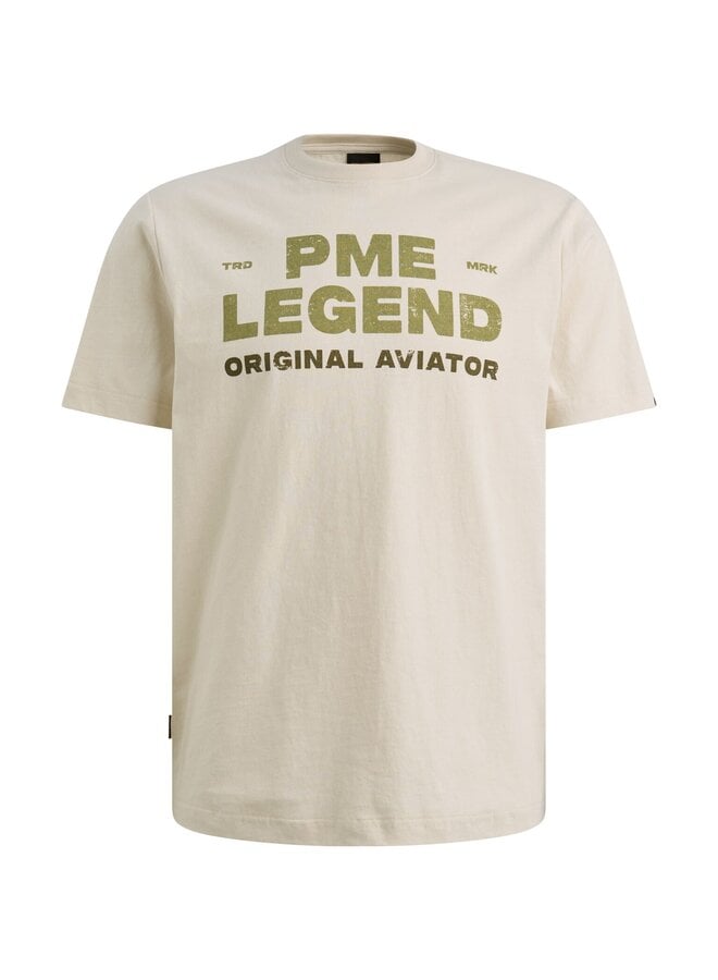 PTSS2606552 7013 PME Legend Short sleeve r-neck open end jersey Bone White