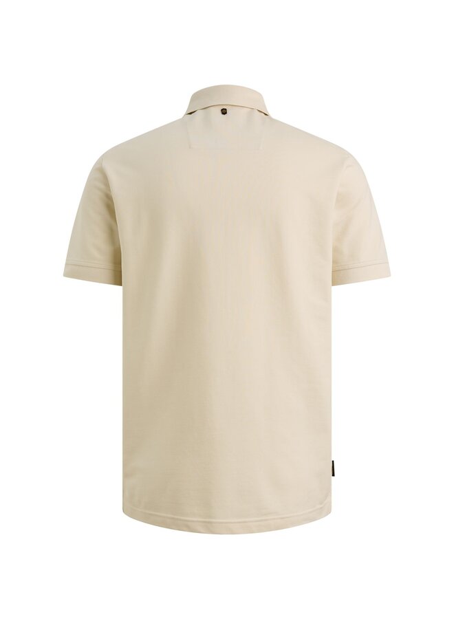 PPSS2606866 7013 PME Legend Short sleeve polo stretch pique blend Bone White