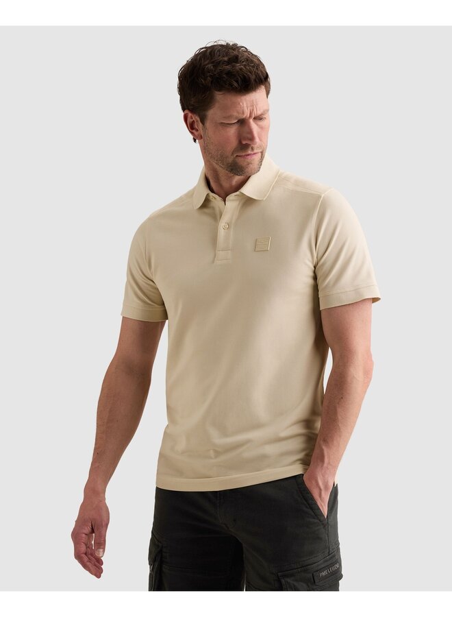 PPSS2606866 7013 PME Legend Short sleeve polo stretch pique blend Bone White