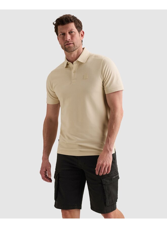 PPSS2606866 7013 PME Legend Short sleeve polo stretch pique blend Bone White