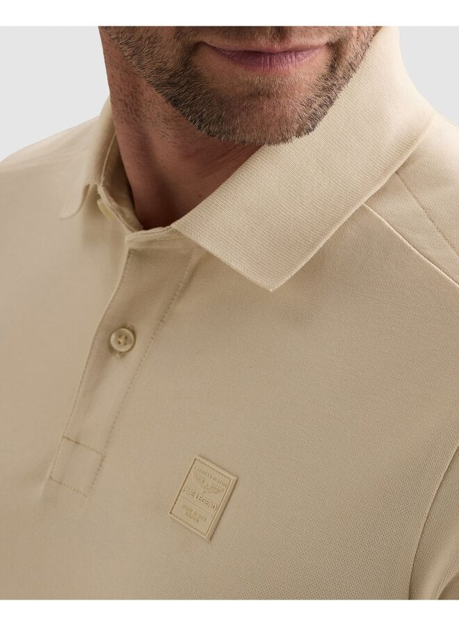 PPSS2606866 7013 PME Legend Short sleeve polo stretch pique blend Bone White