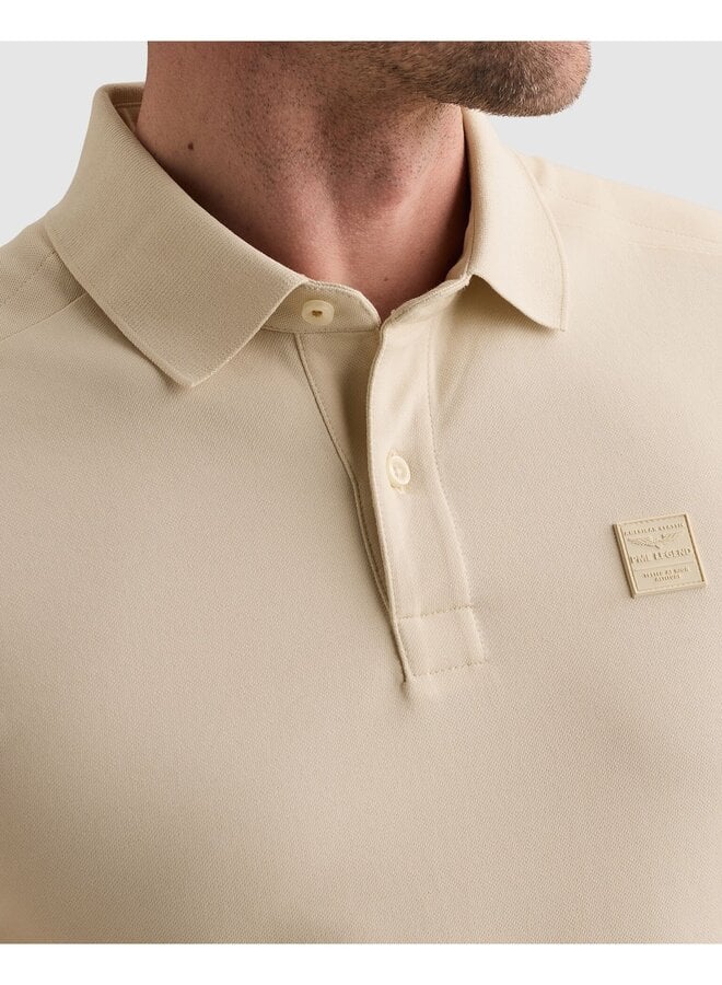 PPSS2606866 7013 PME Legend Short sleeve polo stretch pique blend Bone White