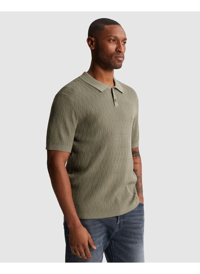 CPSS2606857 6148 Cast Iron Short sleeve polo regular fit cotton modal Vetiver